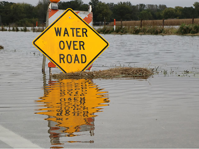 Impassable Roads Due To Flooding 2018 Scott County Iowa